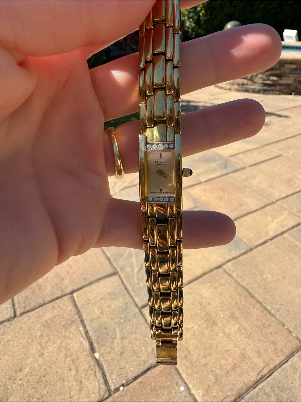 Citizen gold tone watch